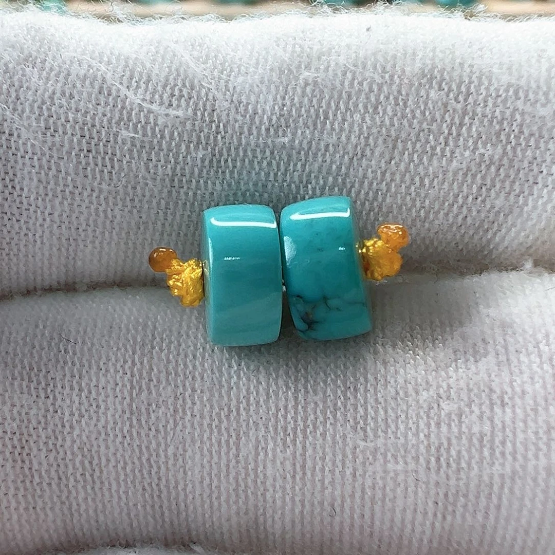 未镶嵌绿松石直切珠8x4mm