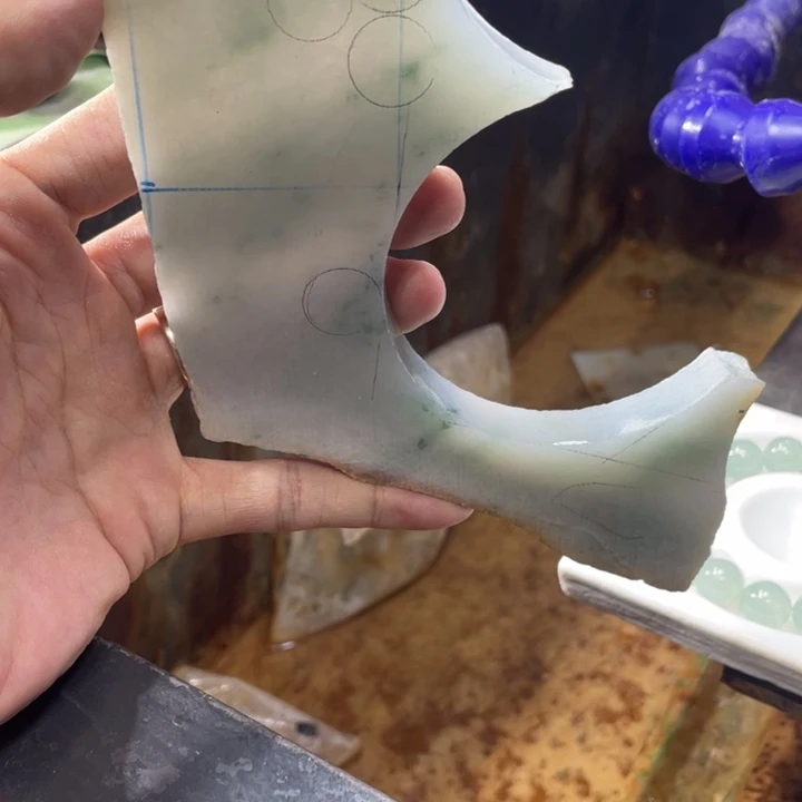 乔***占定制翡翠未镶嵌边角料