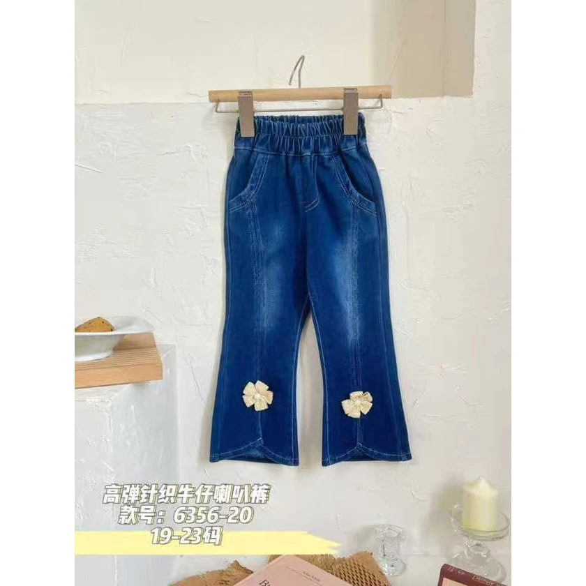 依仔儿童针织牛仔裤