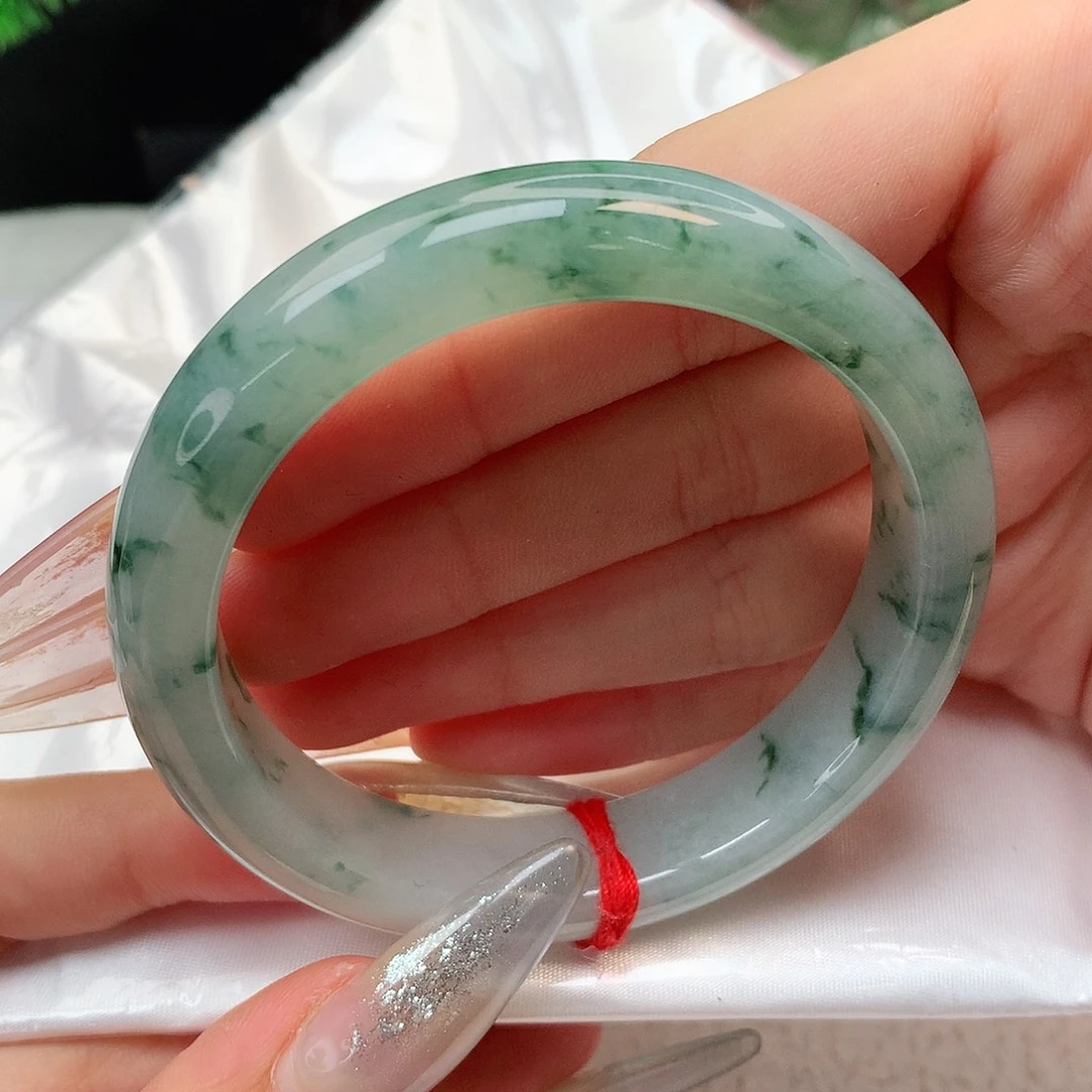 未镶嵌手镯翡翠正圈55