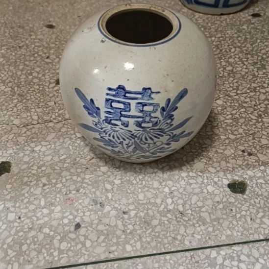 摆件双双双喜临门罐罐摆件青花陶瓷摆件青花陶瓷摆件