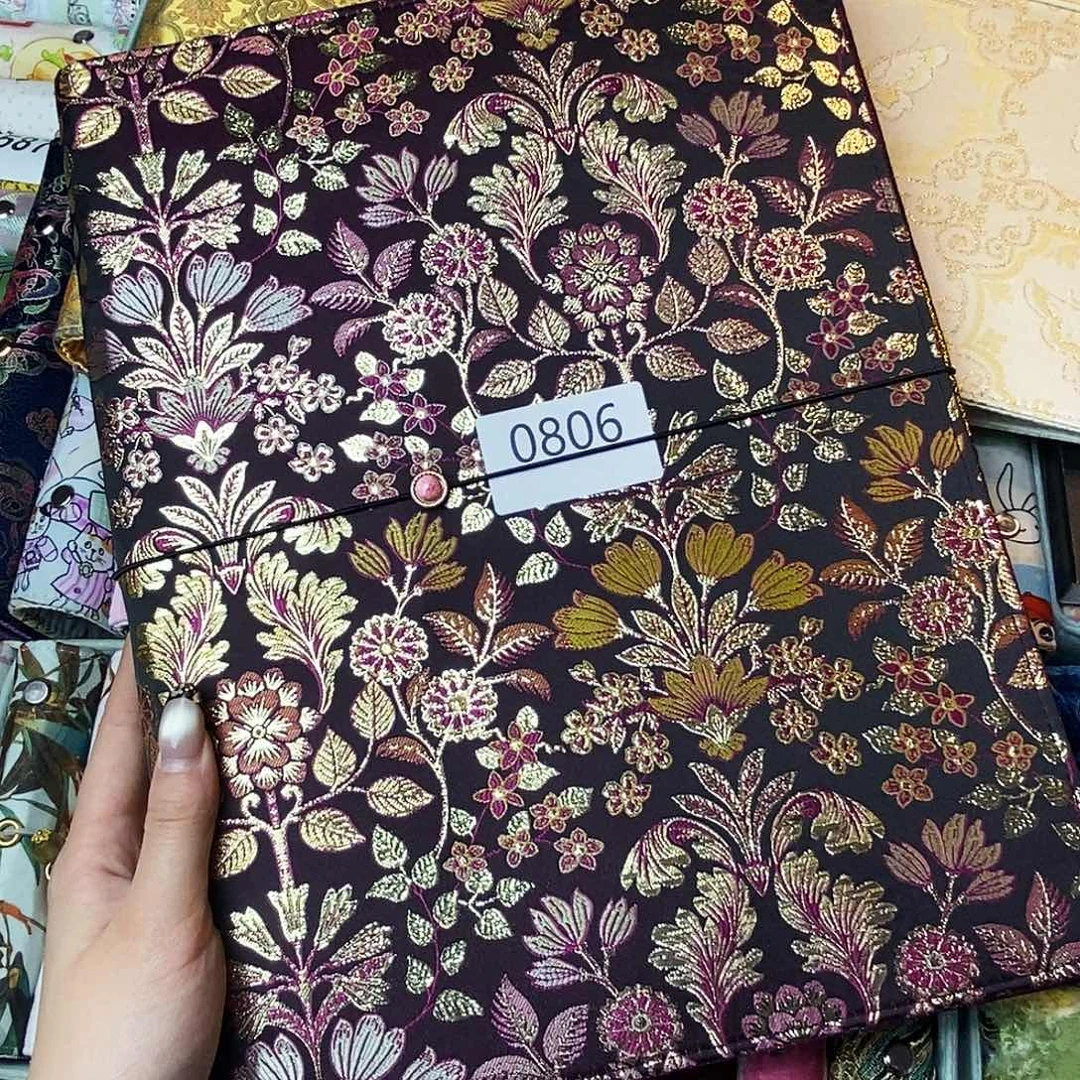 织绣A4活页带收纳册0806