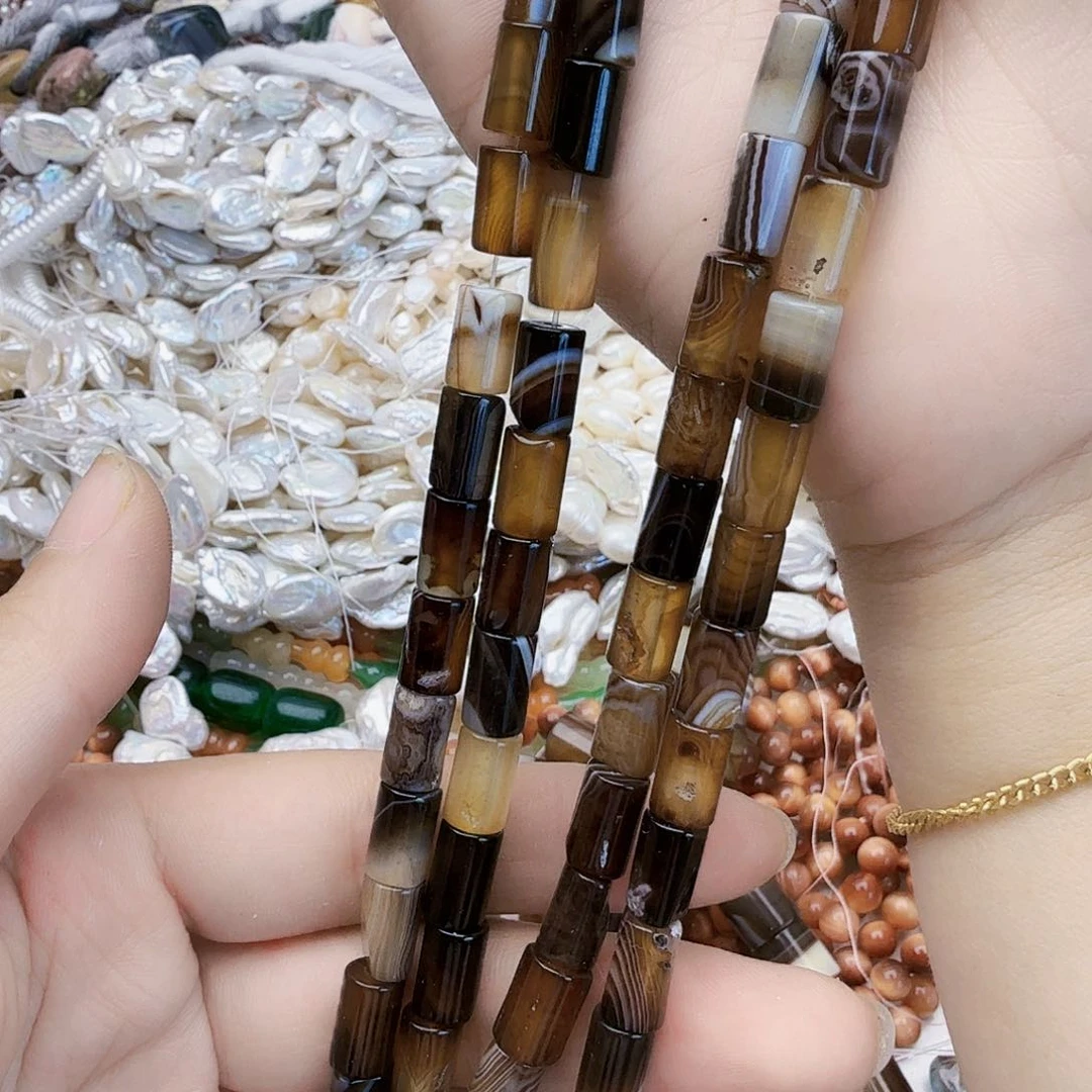 查罗石未镶嵌耳钉玛瑙2条