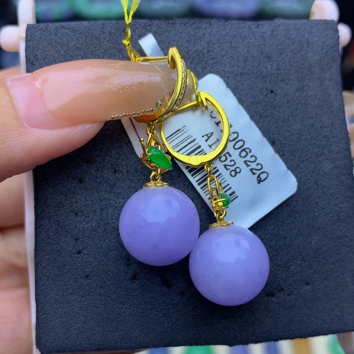 翡翠18K金镶嵌手绳翡翠