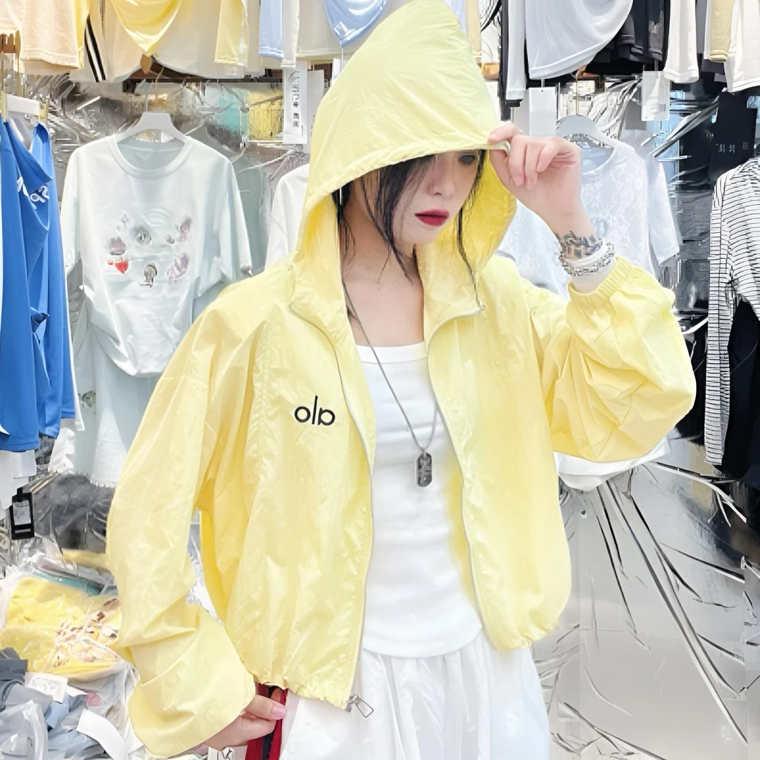 夏季拉链休闲风薄款女防晒衣短外套宽松皮肤衣防晒防晒服