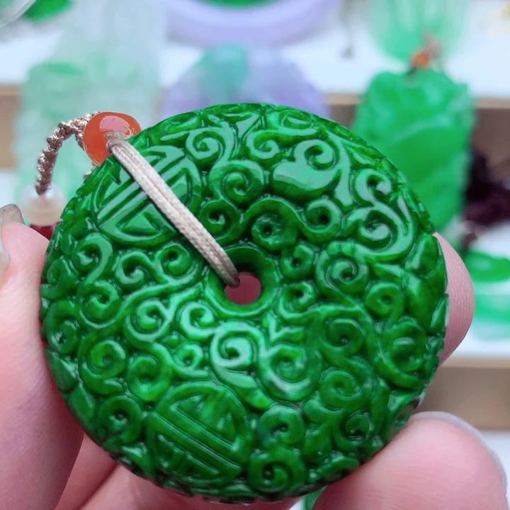 翡翠未镶嵌吊坠(不含链)