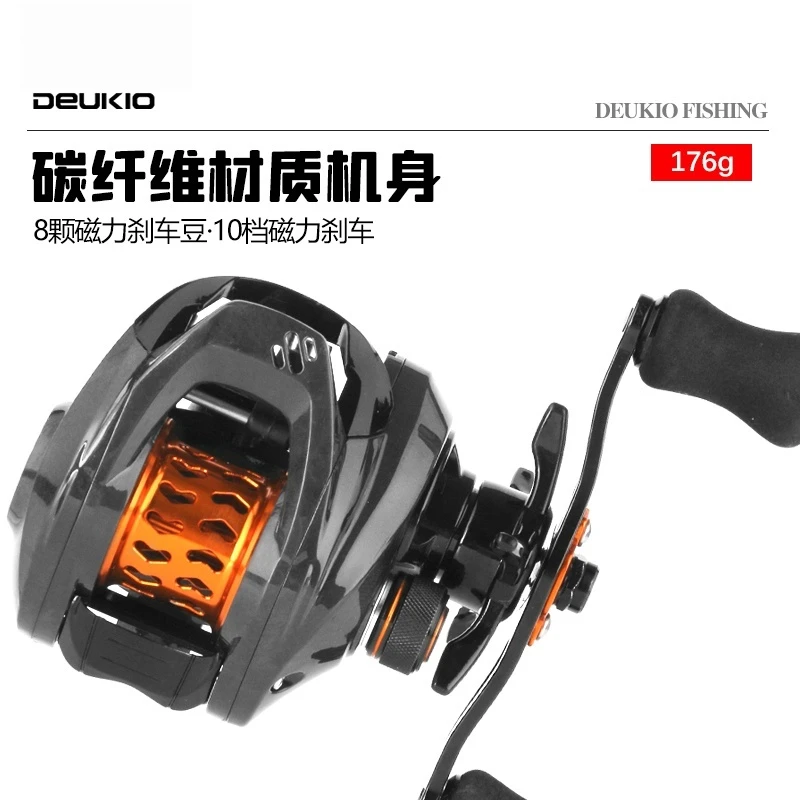 碳纤维材质远投水滴轮路亚轮雷强轮渔轮鱼线轮渔具-CKS2000