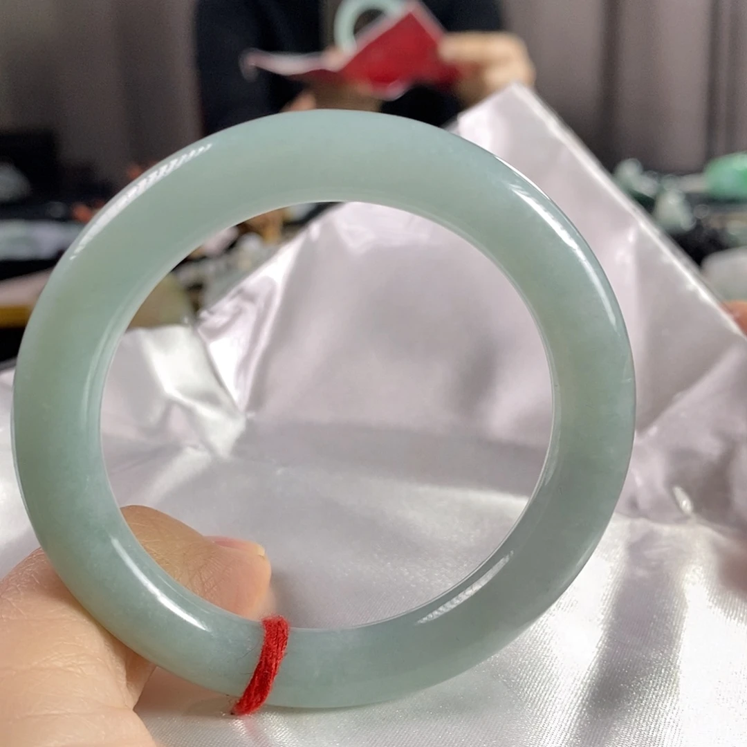 翡翠未镶嵌手镯53圈