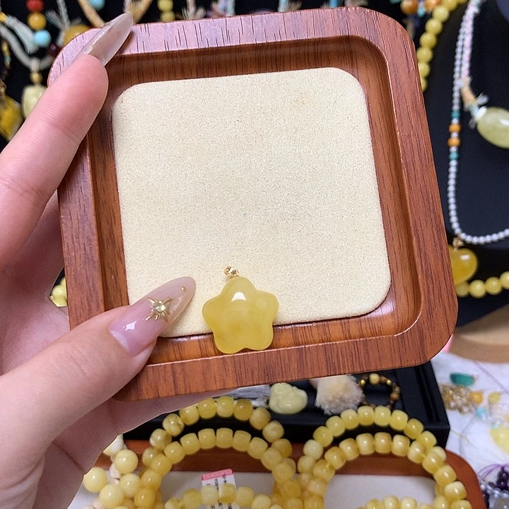 手链蜜蜡未镶嵌蜜蜡吊坠项链