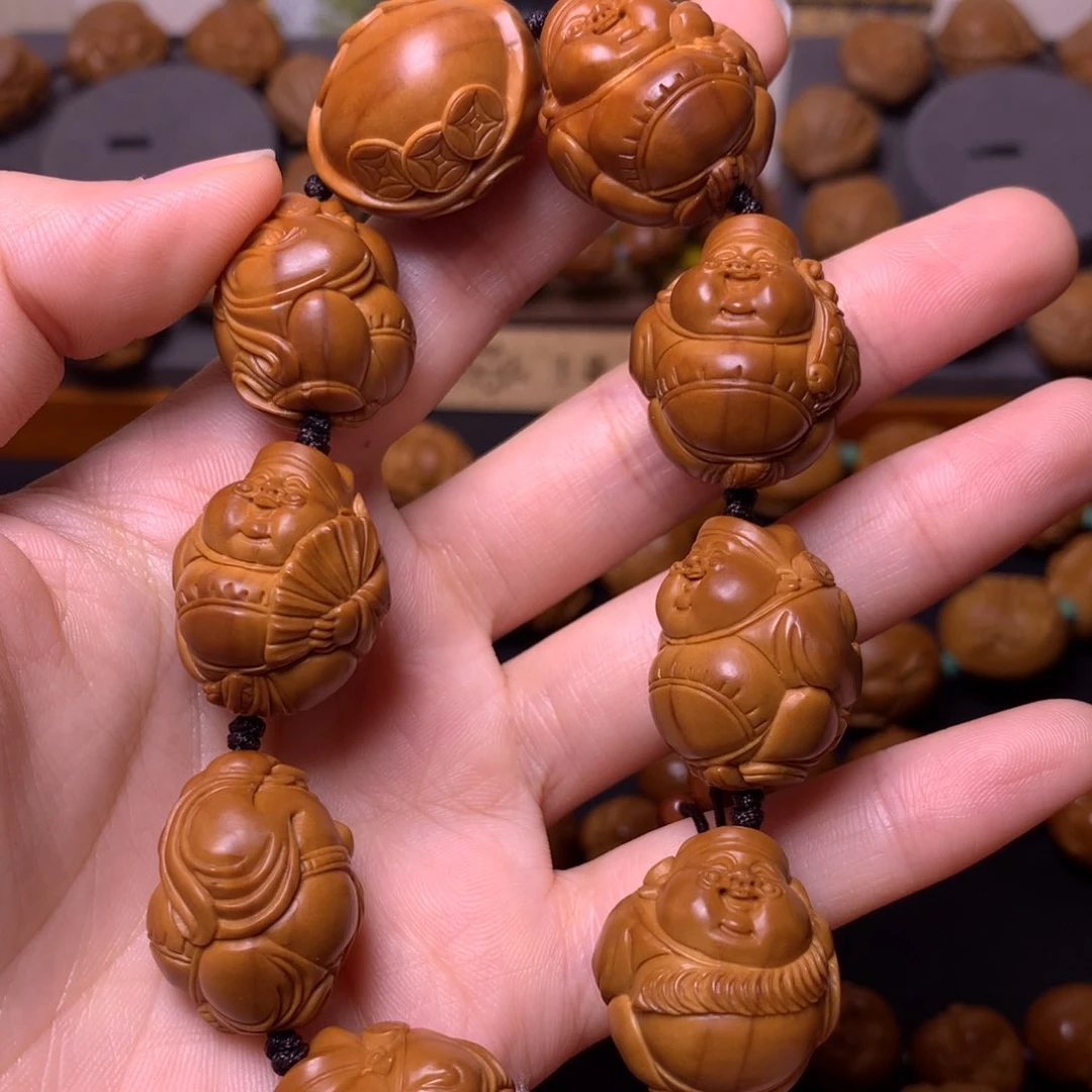橄榄核手串/手链财神爷