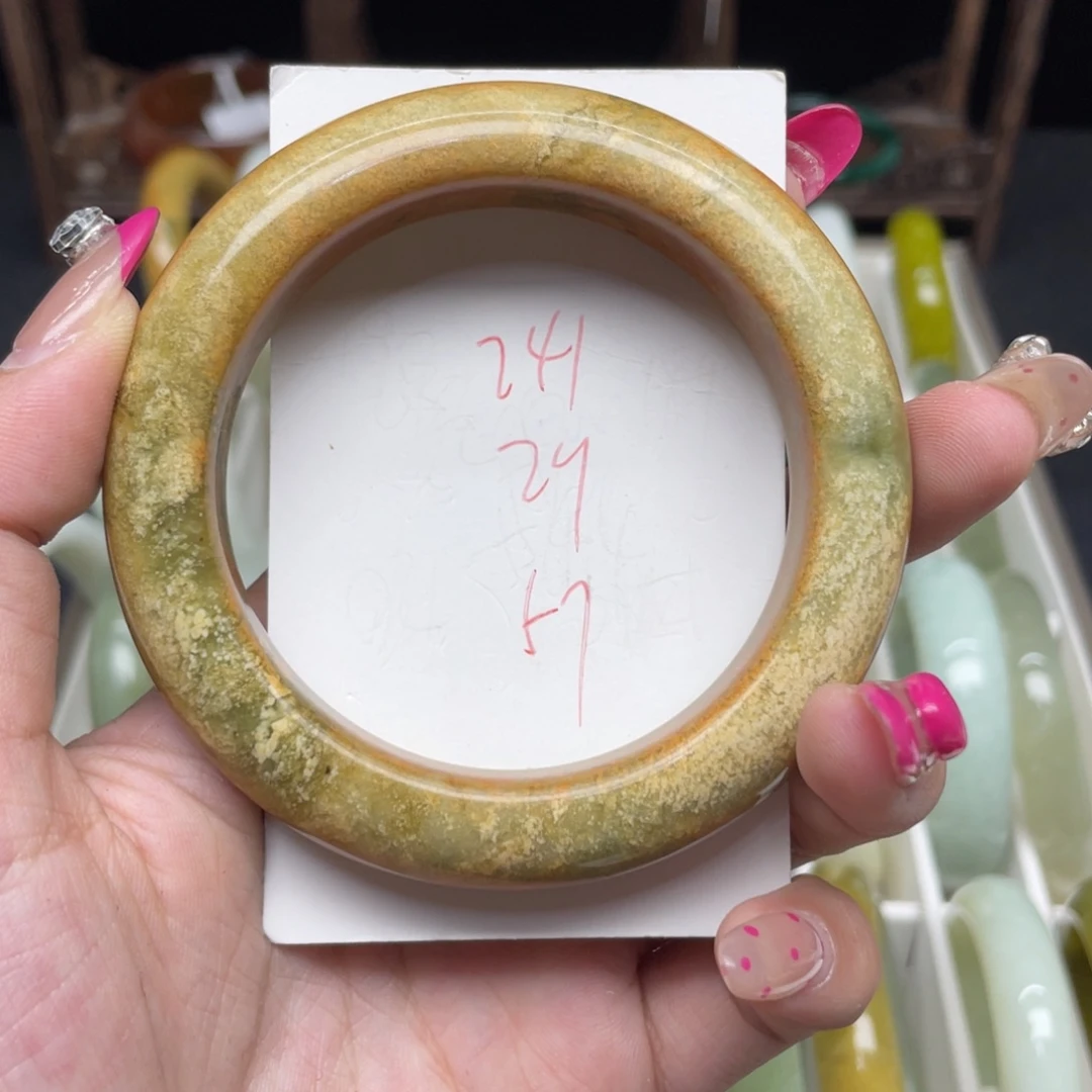 未镶嵌蛇纹石玉手镯