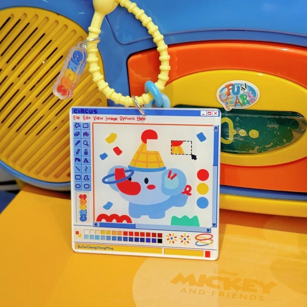 爱力芬特 | 小象亚克力镜子挂件