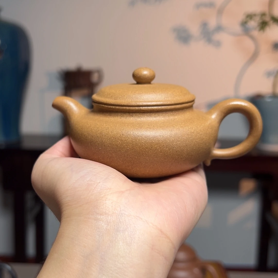 茶壶紫砂仿古黄金段150