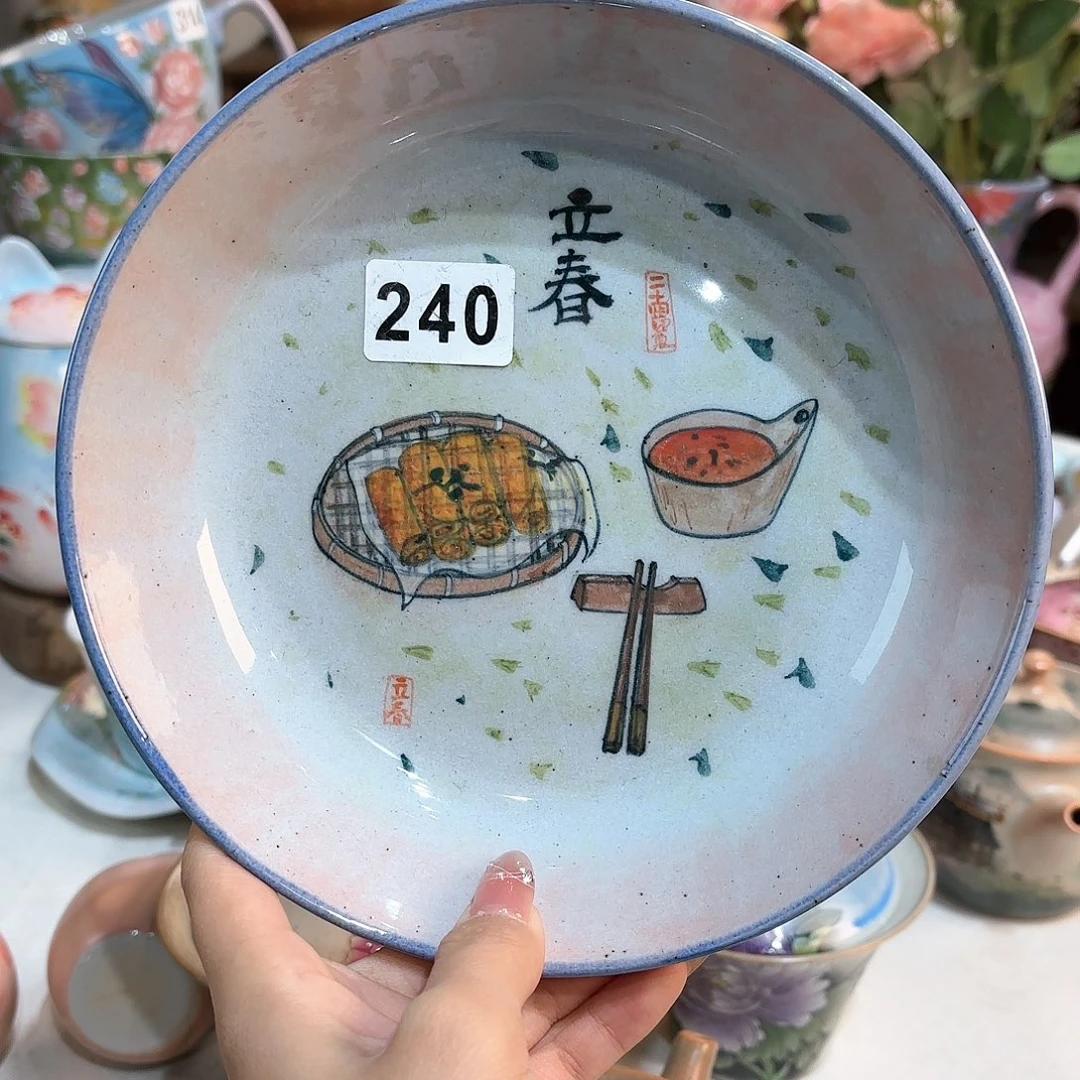 景德镇手绘高温釉下彩陶瓷茶具