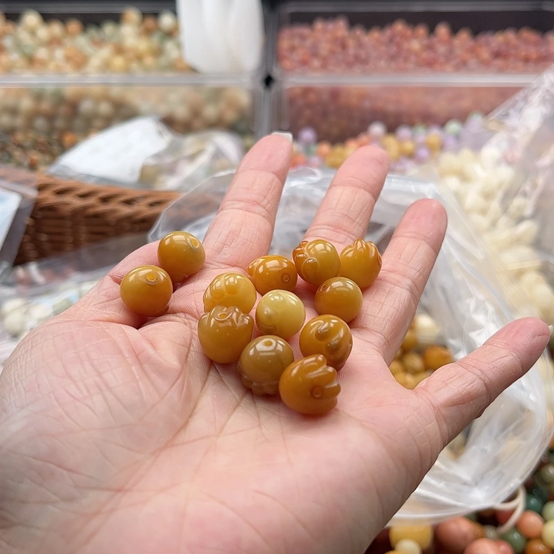 白玉菩提吊坠z/12mm/10+10颗