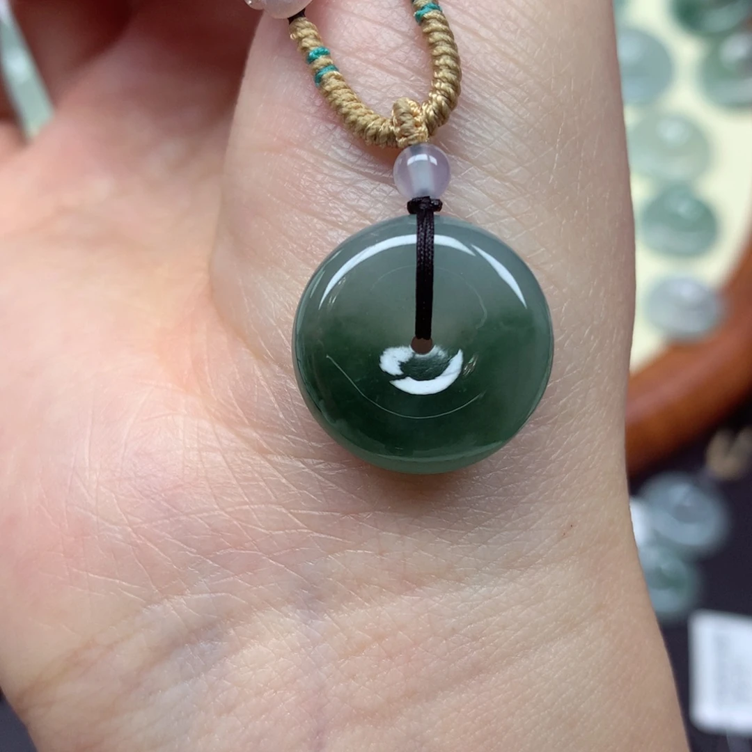 翡翠未镶嵌颈饰吊坠18.2/5.6mm