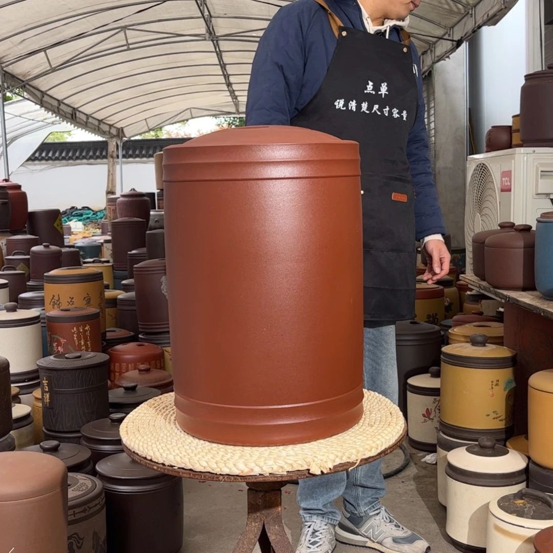 紫砂茶叶罐23 饼茶叶罐