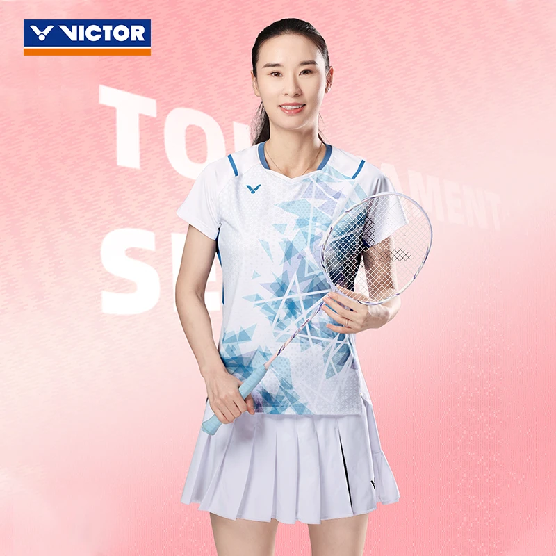 VICTOR/威克多羽毛球裤裙大赛服胜利女士运动裙学生夏季透气休闲