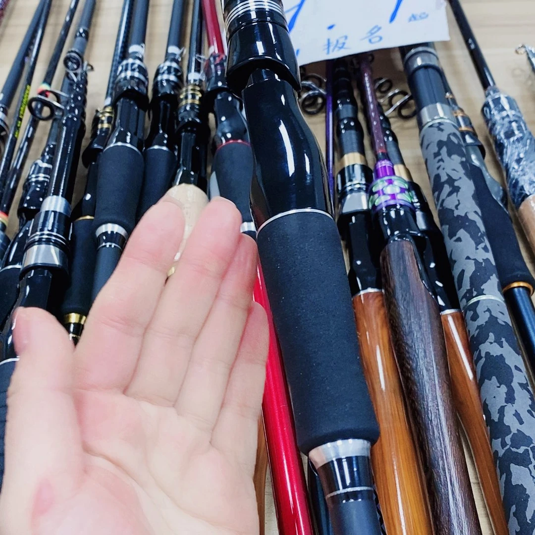 黑银色直柄2.1米路亚竿