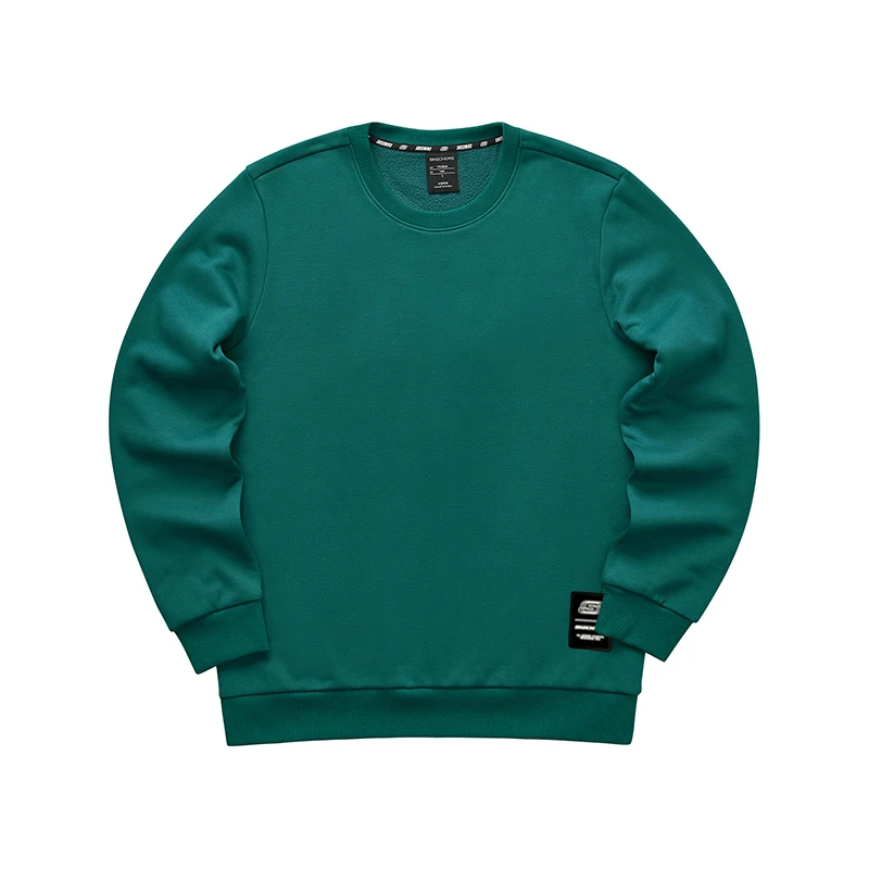 SKECHERS/斯凯奇男士圆领加绒秋冬新品长袖卫衣FHL422M162-0027