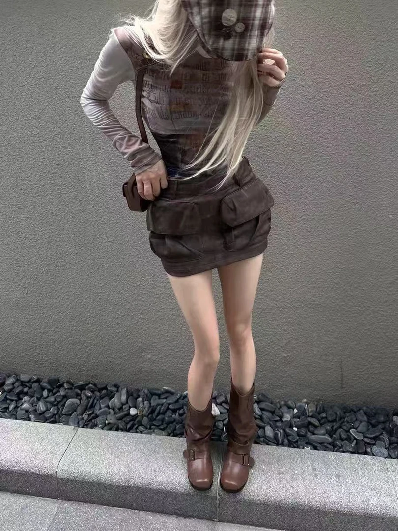 皮擦色裙   有里衬嘟