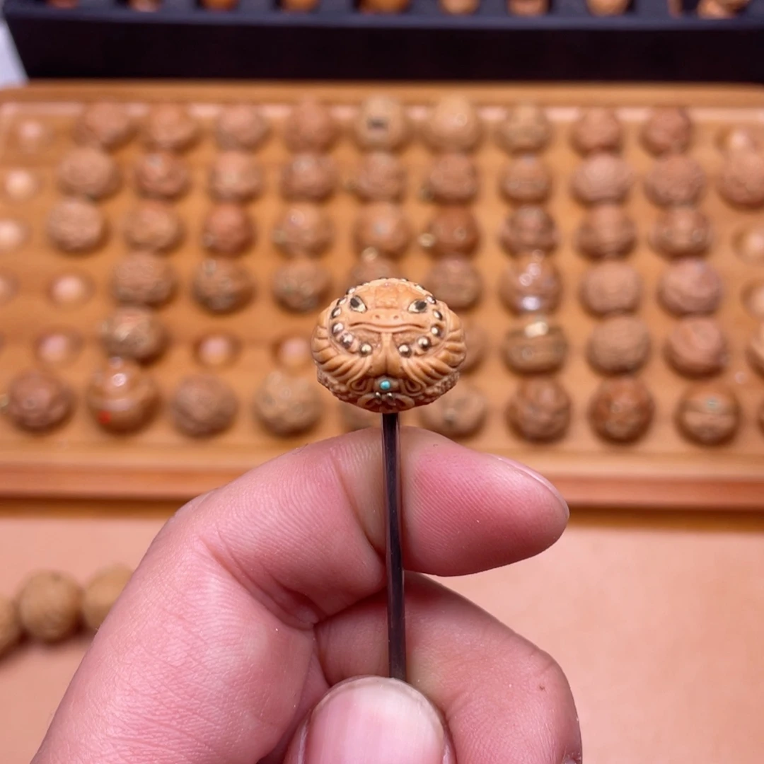 猴头核桃手串王*二猴头核桃悟道金蟾