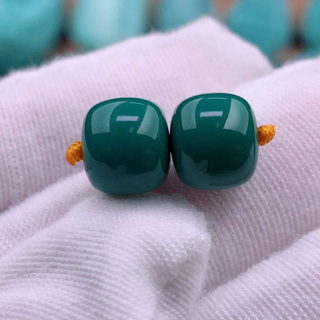 绿松石珠宝奇石未镶嵌9.6✖️8.6mm