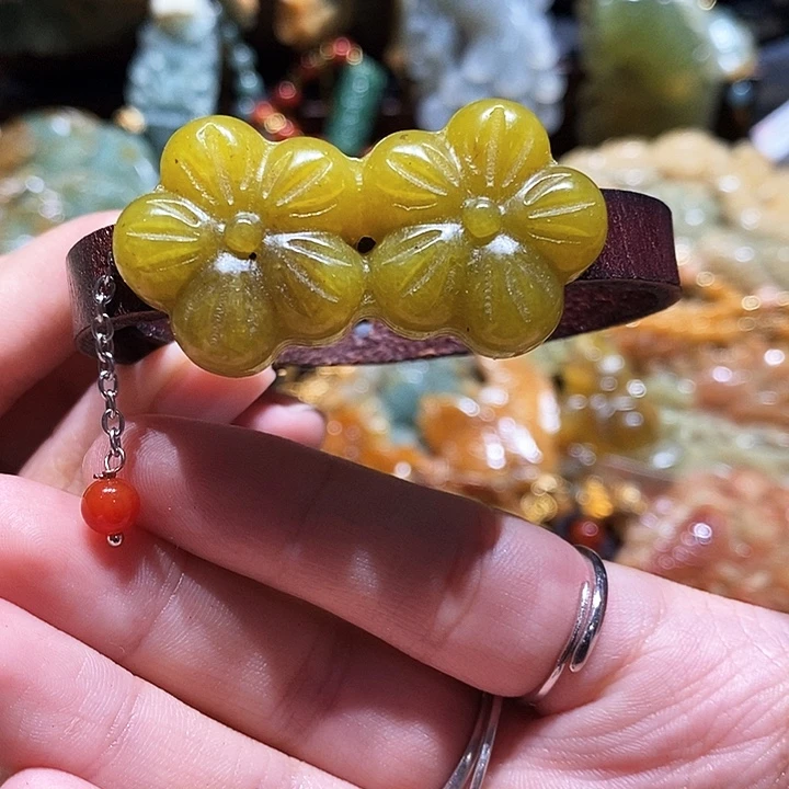 岫玉未镶嵌毛衣链