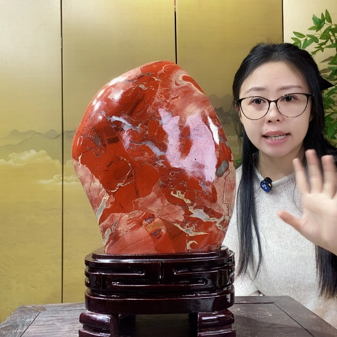 石材山水画作品摆件