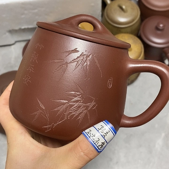 紫砂茶杯瑕疵不退不换，介意勿拍