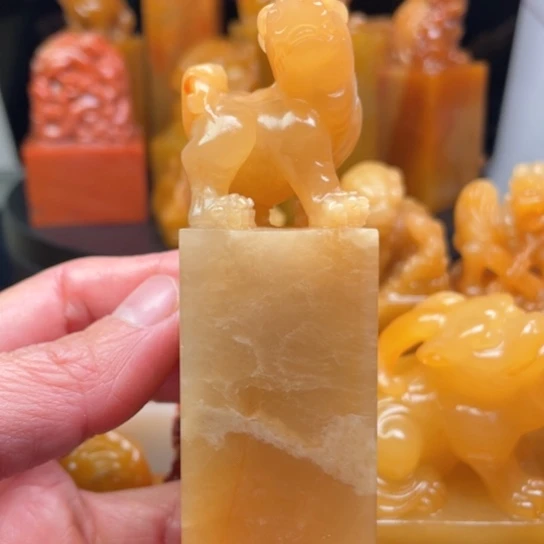 老挝石質地細膩光滑篆刻写字刀感十足