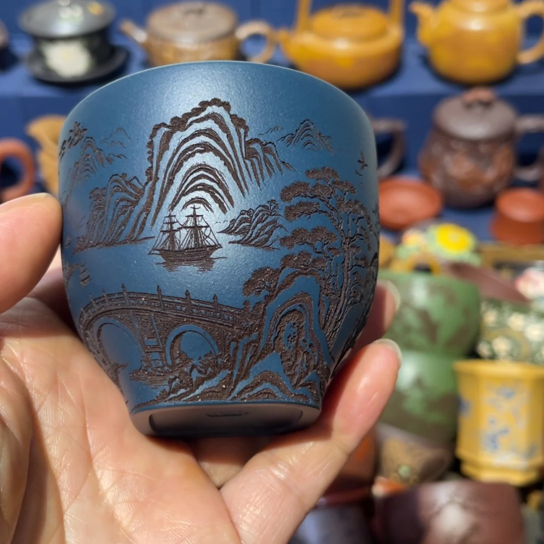 原矿紫砂手工主人杯