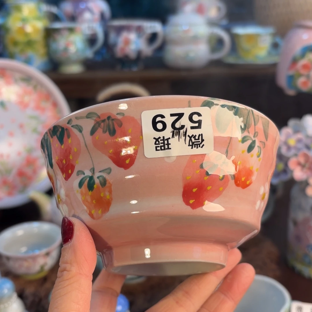 景德镇手绘高温釉下彩陶瓷茶具