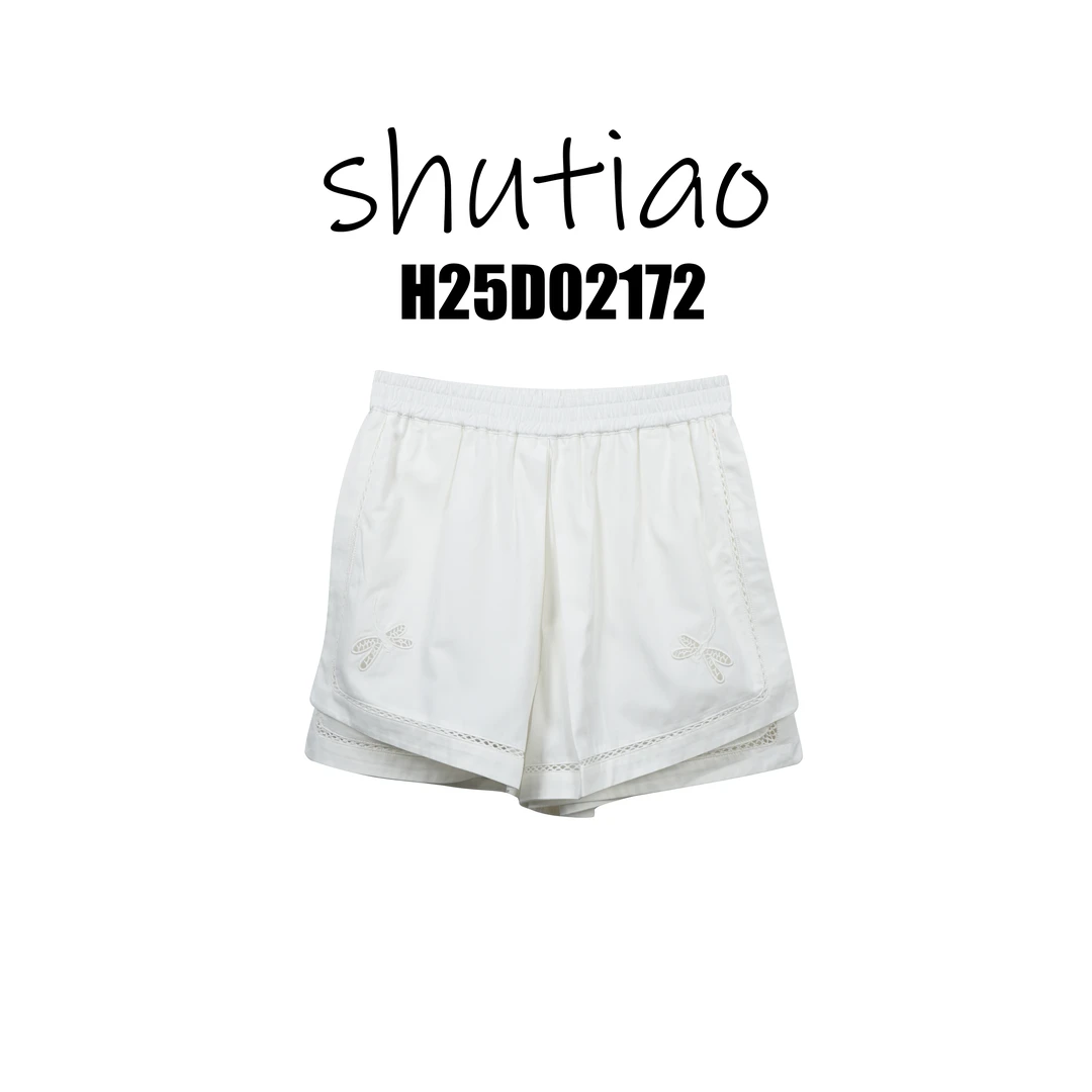 【SHUTIAO】2025夏季：新款小众设计款短裤H25D02172