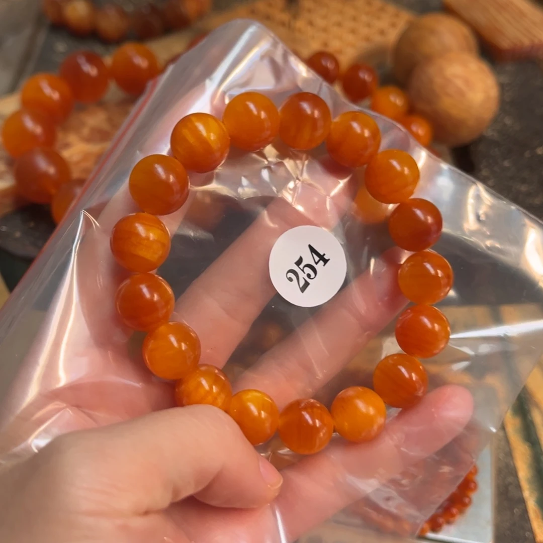 甘***）松木（琥珀木）手串/手链1.3包浆