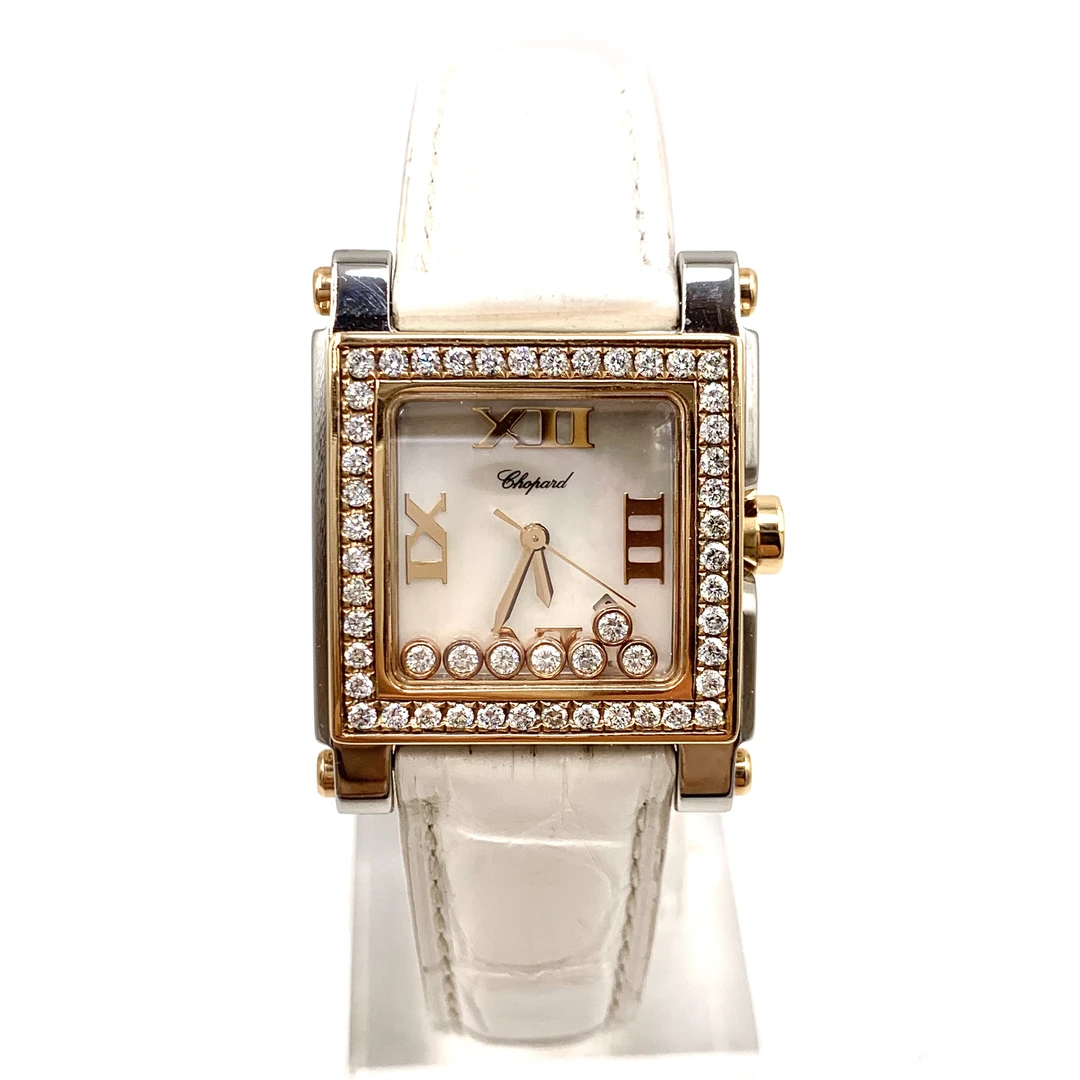 99新 Chopard/萧邦 快乐钻系列/石英机芯/表径29mm/女表