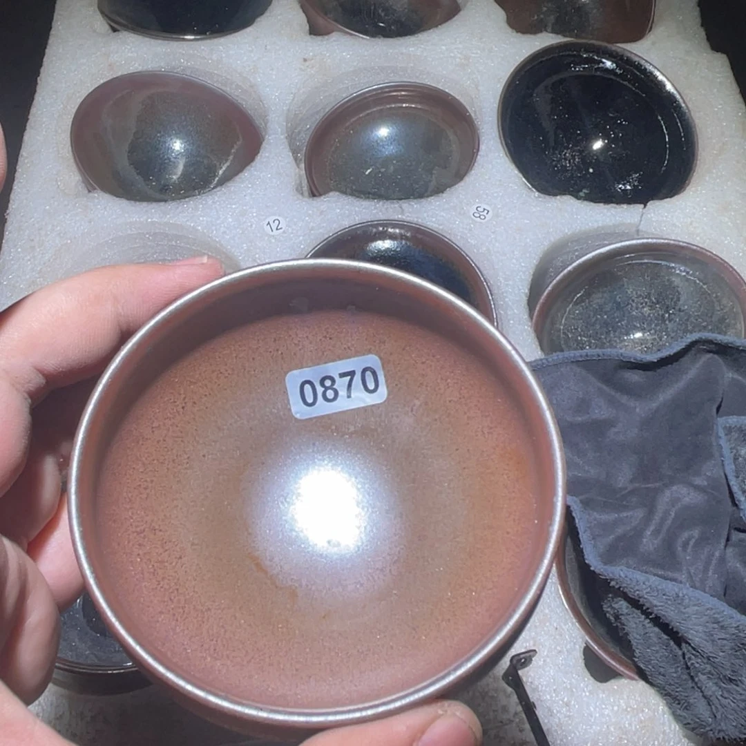 茶盏叫**哥原矿原釉柴烧建盏