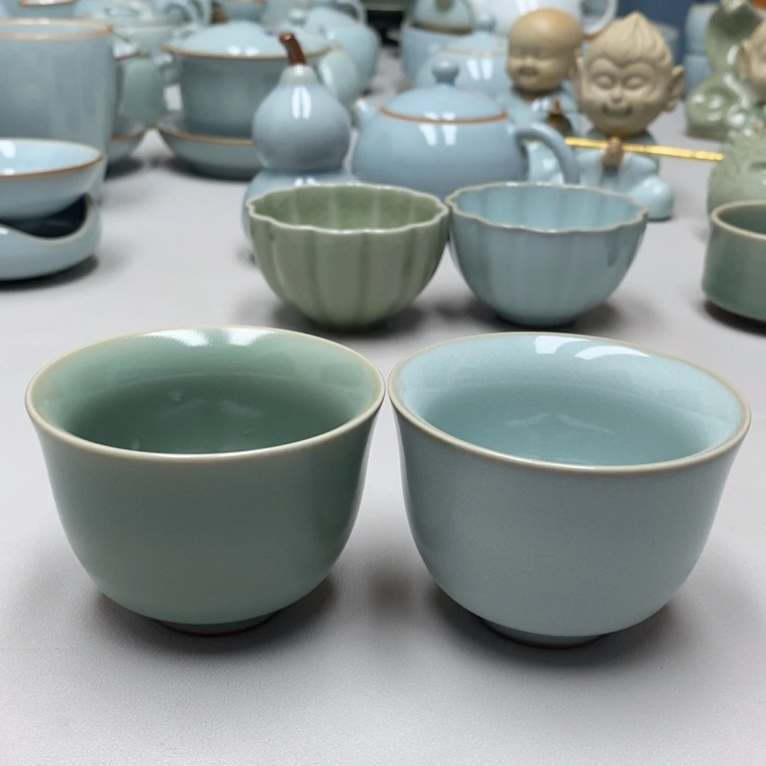 一对元宝杯带礼盒，