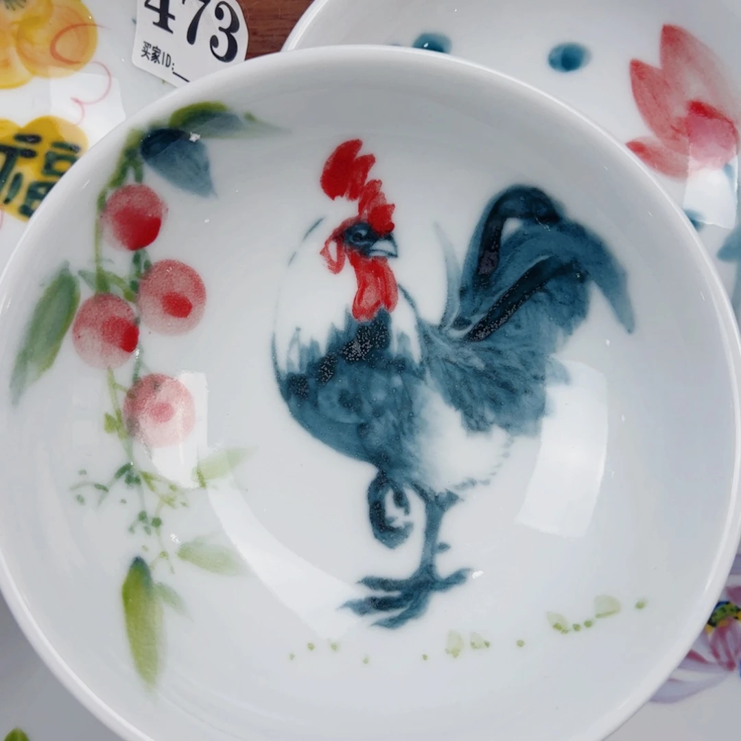 瓷片景德镇陶瓷手工手绘制作