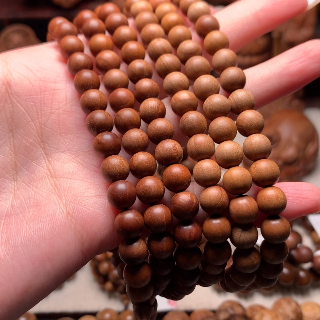 小***指檀香木手串/手链老山檀香0.8奶香微瑕