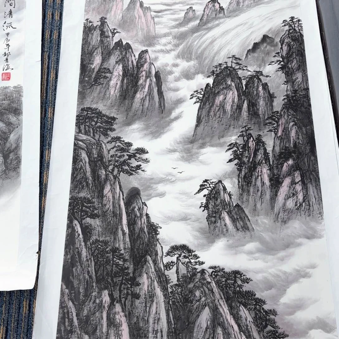 国画霖**?邹青海四尺山水朱