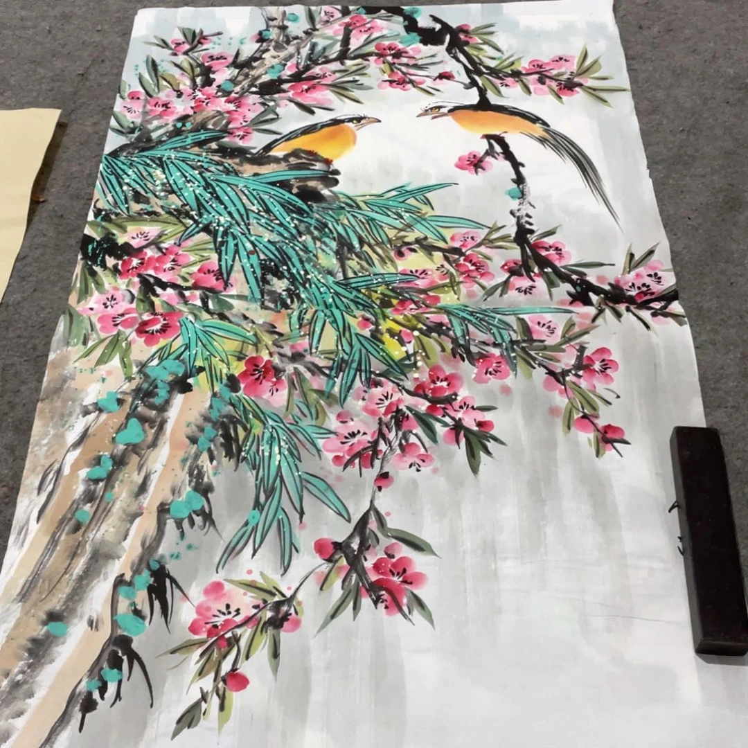 国画国画作品画心一张