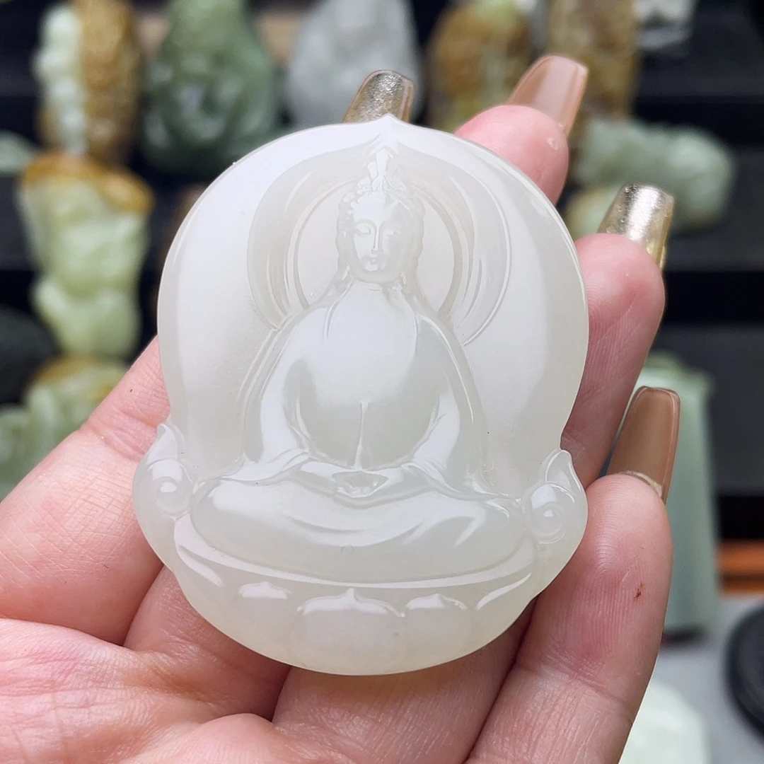 和田玉未镶嵌颈饰