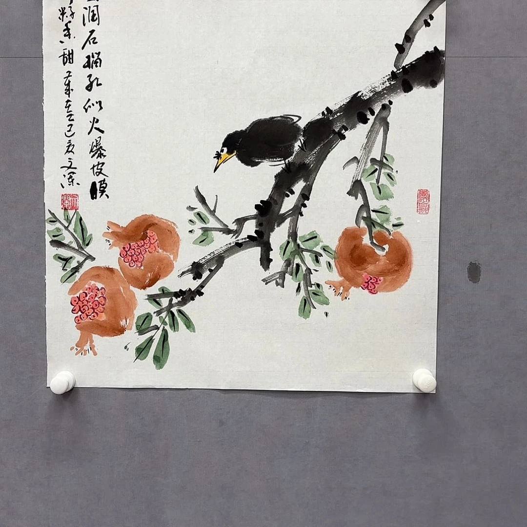 国画艺术家真人手绘