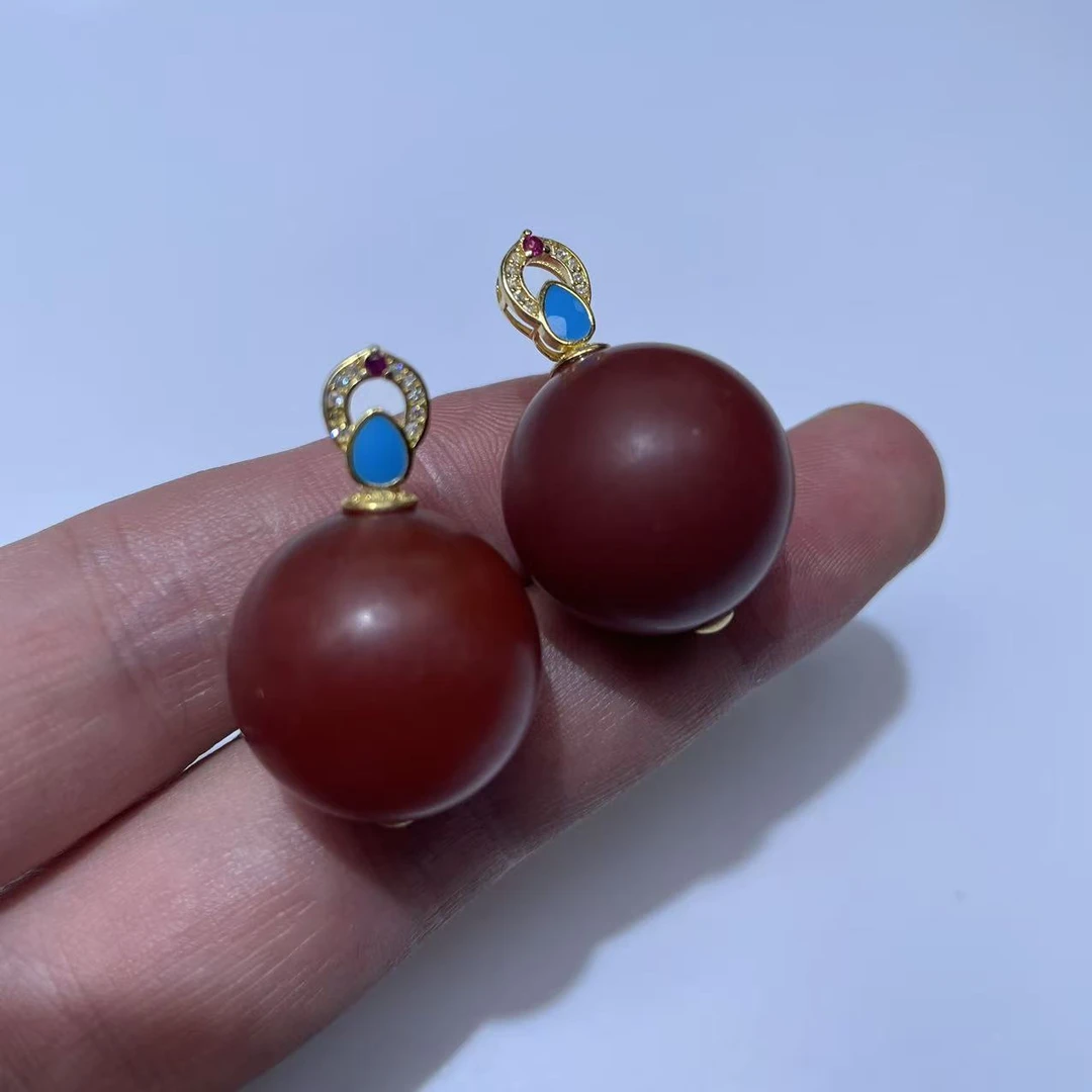 【胖】s925银玛瑙单珠吊坠多样性发其一粒@k