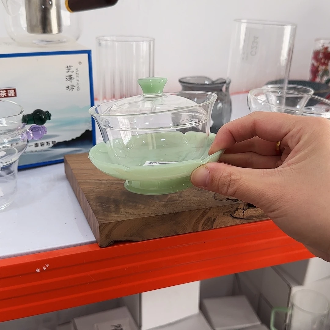 393盖碗浅玉高硼硅高礼遇1杯
