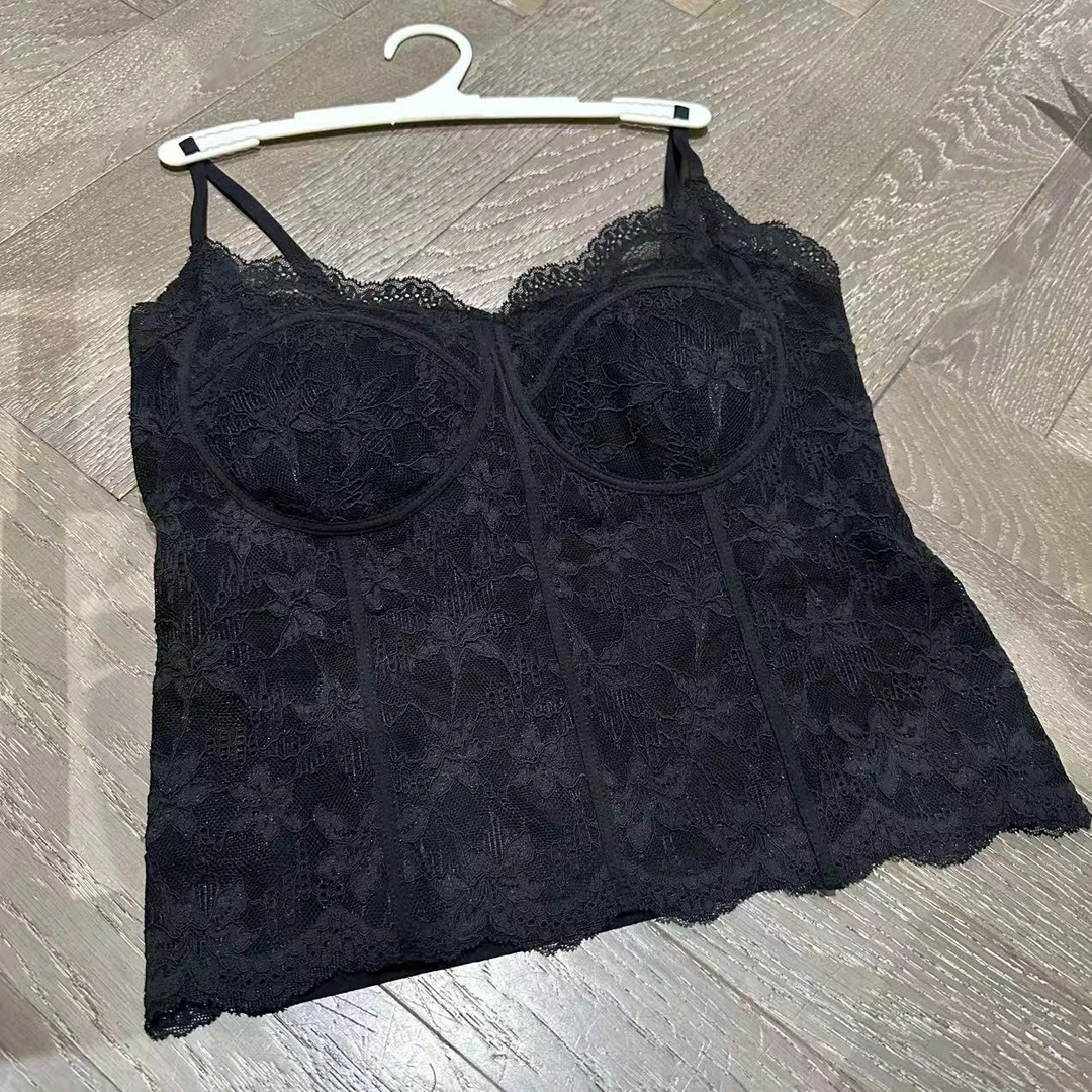 【大L】重磅外贸进口高奢重工设计师风原单显瘦美背吊带25867