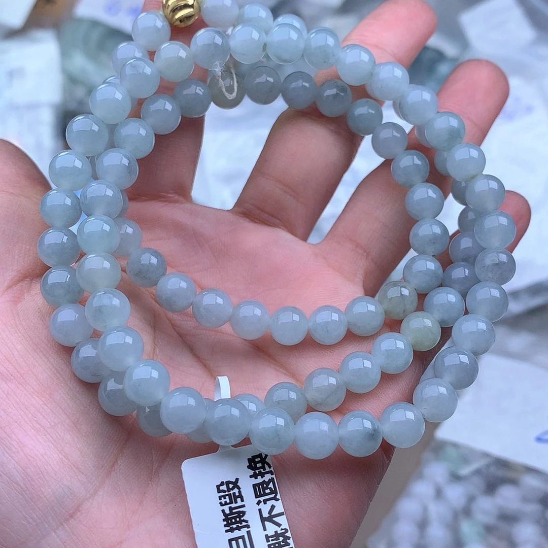 未镶嵌手串定制翡翠