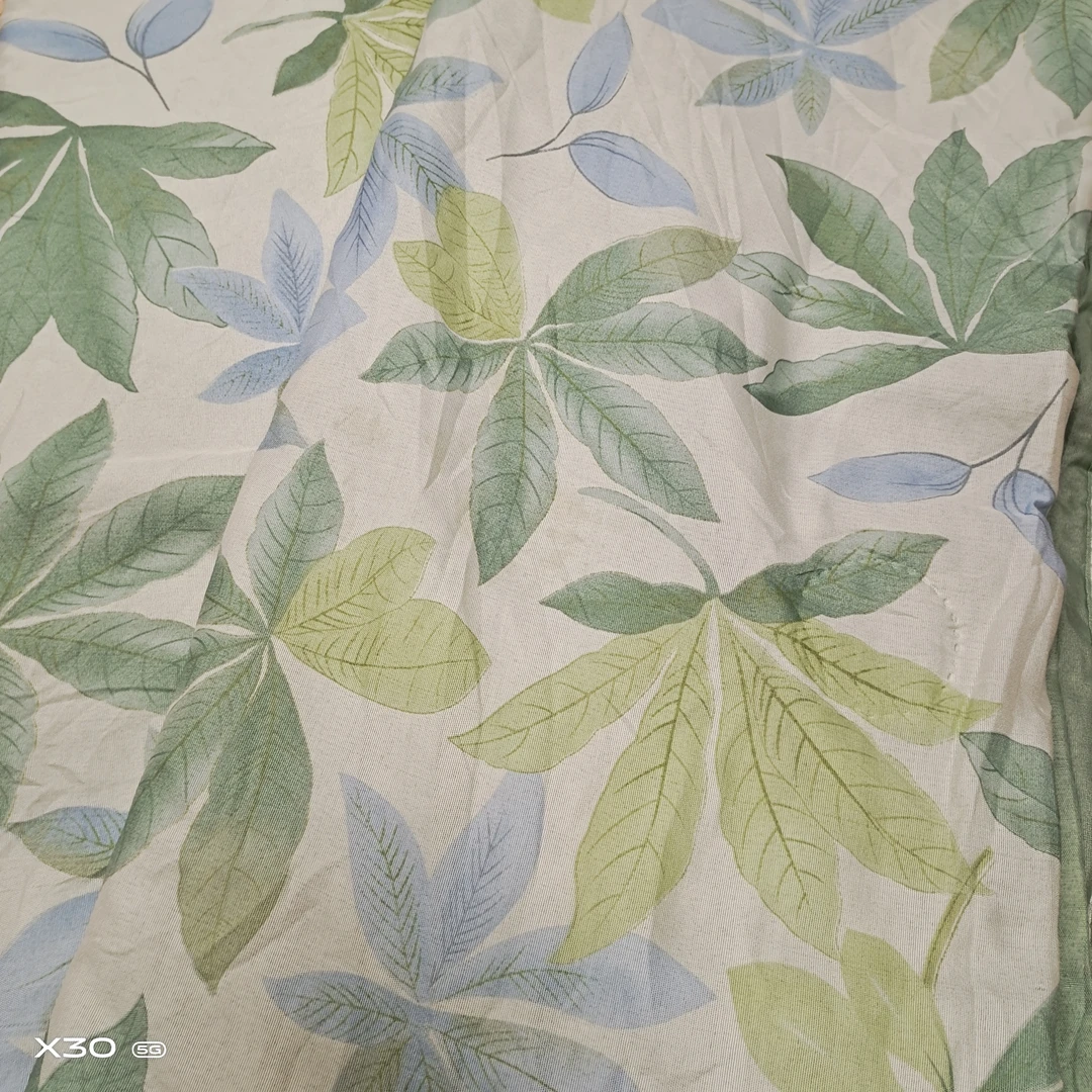 （55）单人夏凉被1.5*2米 瑕疵超薄款 绿叶