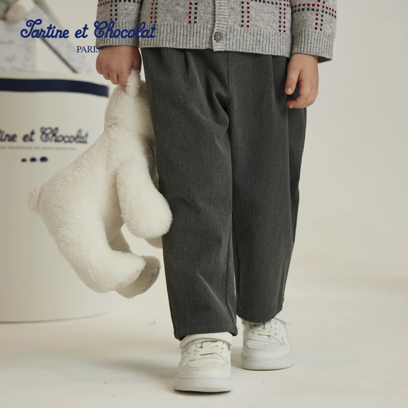 TC法国巧克力童装24秋冬新款男童直筒休闲长裤CITAE4T11B